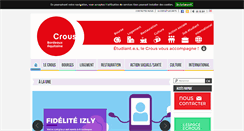 Desktop Screenshot of crous-bordeaux.fr